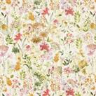 By the Metre Ayelsbury Natural Floral Oil Cloth Pink/Green/Yellow