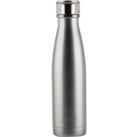 Built 480ml Double Walled Insulated Silver Water Bottle Silver