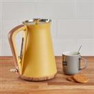 Contemporary 1.7L 3kW Ochre Jug Kettle Yellow, Brown and Silver