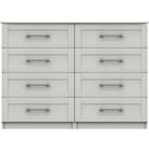 Ethan Wide 8 Drawer Chest White