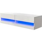 Galicia 120cm LED Wall TV Unit White