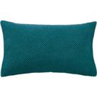 Chenille Spot Rectangular Cushion Blue