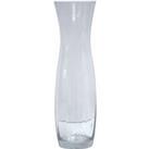 Tall Fluted Tulip Vase Clear