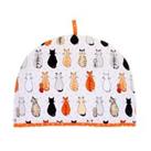 Ulster Weavers Cats in Waiting Tea Cosy White, Orange and Black