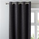 Vermont Charcoal Eyelet Curtains Charcoal