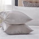 Dorma Silver Silk Pillowcase Silver