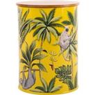 Mustard Madagascar Sloth Kitchen Canister Yellow, White and Green