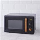 Contemporary 20L 700W Microwave, Black Black and Brown