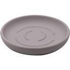 Elements Soft Touch Grey Soap Dish Grey
