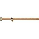 Camden Wood Effect Eyelet Curtain Pole Dia. 28mm Brown/Gold