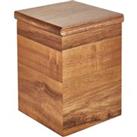 Acacia Wooden Kitchen Canister Natural