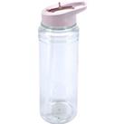 Pink 750ml Water Bottle Clear and Purple