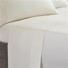 Dorma Egyptian Cotton 400 Thread Count Percale Flat Sheet Cream