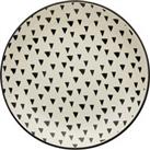 Global Black Stoneware Side Plate Black and White