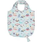 Kitty Cats Packable Bag Blue, White and Yellow