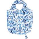 India Blue Packable Bag Blue, White and Grey