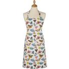 Butterfly House Apron White, Blue and Yellow