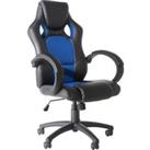 Daytona Gaming Chair Blue and Black