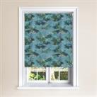Periwinkle Jungle Blackout Roller Blind Blue and Green