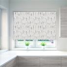 All Over Natural Tree Blackout Roller Blind Brown, Grey and White