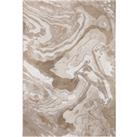 Marbled Rug Blush, Brown and White