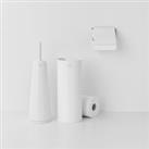 Brabantia White Set of 3 Toilet Accessories White