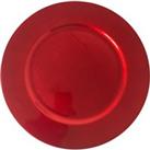 Foil Charger Plate Red