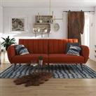 Brittany Linen Sofa Bed Orange