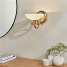 Vogue Cagney Wall Light Brass Brown