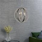 Vogue Ritz 3 Light Ceiling Fitting Chrome Silver/grey