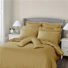 Dorma 300 Thread Count 100% Cotton Sateen Plain V-Shaped Pillowcase Yellow