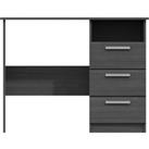 Piper 3 Drawer Dressing Table Grey