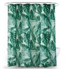 Tropical Leaf Green Shower Curtain Green