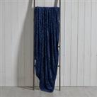 Willow Recycled 130cm x 180cm Throw Navy Blue