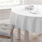 Isabelle Round Tablecloth White