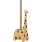 Brown Giraffe Toilet Brush Brown