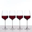 Set of 4 Connoisseur Crystal Glass Large Red Wine Glasses Clear