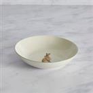 Homestead Hare Porcelain Pasta Bowl White