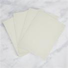 Set of 4 Painted Wooden Placemats Cream