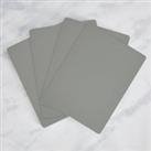 Set of 4 Painted Wooden Placemats Grey