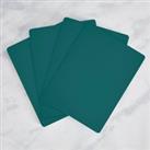 Set of 4 Painted Wooden Placemats Green