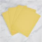 Set of 4 Painted Wooden Placemats Yellow