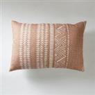 Global Pattern Cushion Brown and White