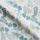 Tropical Made to Measure Fabric By the Metre Blue/Grey/White