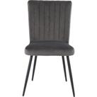 Taylor Dining Chair, Velvet Charcoal