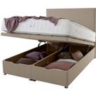 End Opening Ottoman Bed Brown
