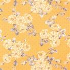 By the Metre Ashbourne Ochre Oil Cloth Yellow/Blue/White