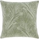 Palm Print Cushion Cover Sage
