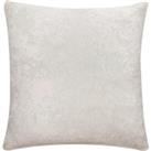 Crushed Velour Cushion White