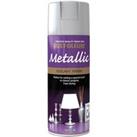 Rust-Oleum Silver Elegant Metallic Spray Paint 400ml Silver